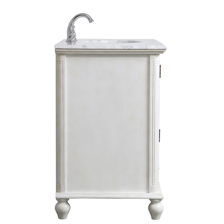 36 Inch Single Bathroom Vanity In Antique White - View 6 - Joshua Marshal