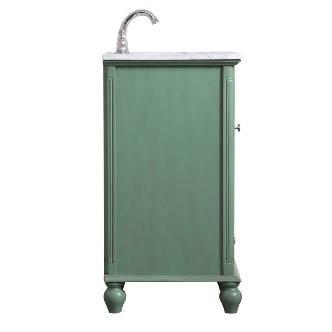 19 Inch Single Bathroom Vanity In Vintage Mint - View 6 - Joshua Marshal