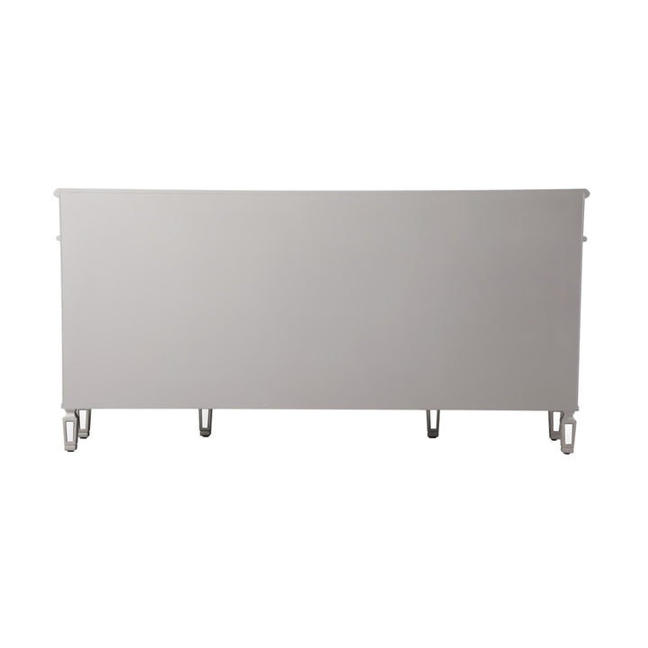 72 Inch Mirrored Credenza In Silver - View 6 - Joshua Marshal