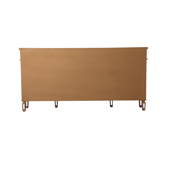 72 Inch Mirrored Credenza In Gold - View 6 - Joshua Marshal