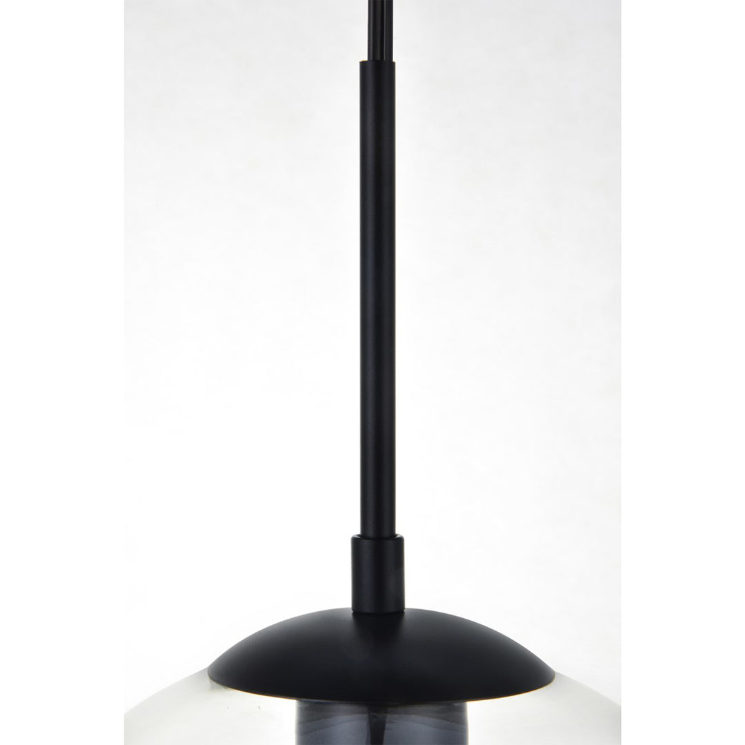1 Light Black Plug-In Pendant With Clear Glass - View 5 - Joshua Marshal