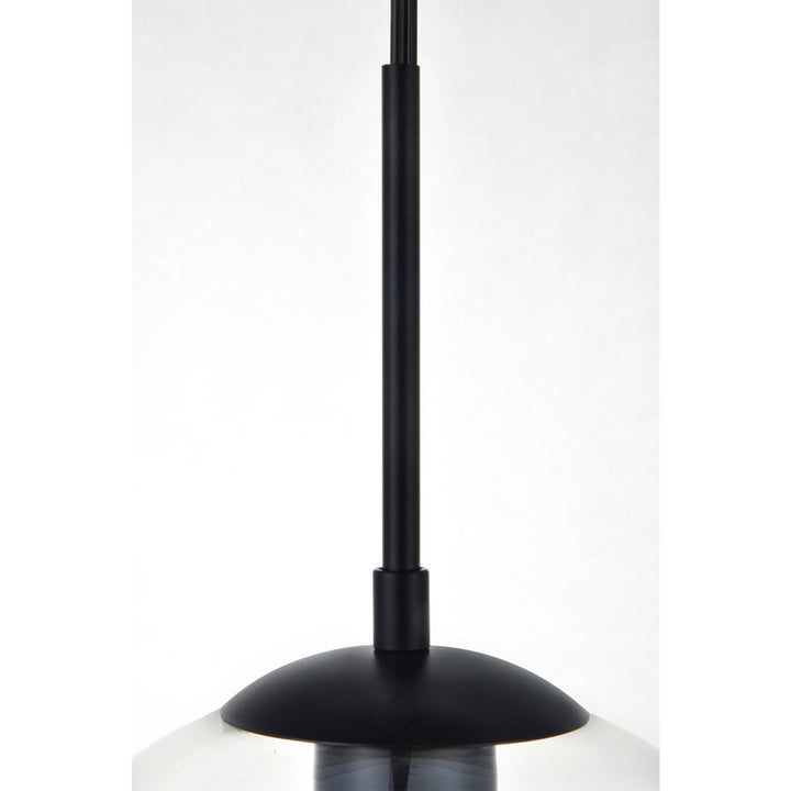 1 Light Black Plug-In Pendant With Clear Glass - View 5 - Joshua Marshal