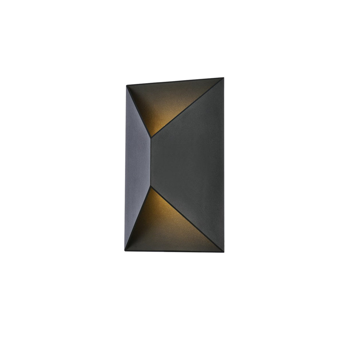 Integrated LED wall sconce in black - View 4 - Joshua Marshal