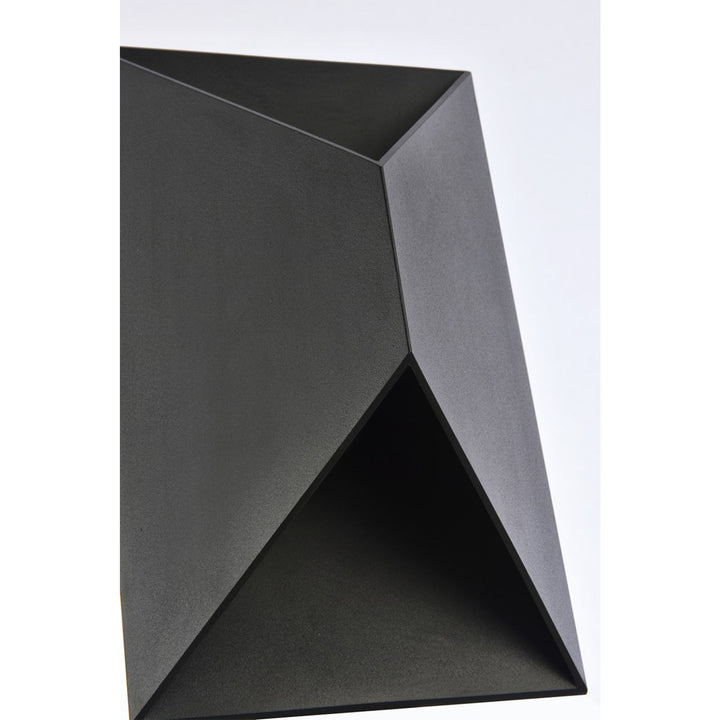 Integrated LED wall sconce in black - View 5 - Joshua Marshal