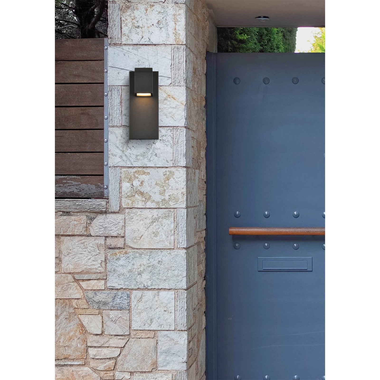 Integrated Led Wall Sconce In Black - View 2 - Joshua Marshal