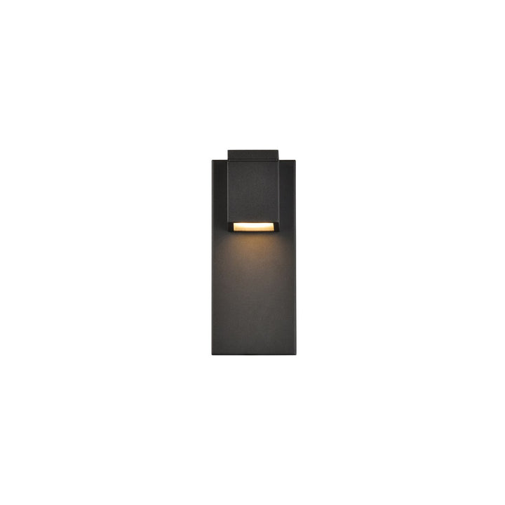 Integrated Led Wall Sconce In Black - View 3 - Joshua Marshal