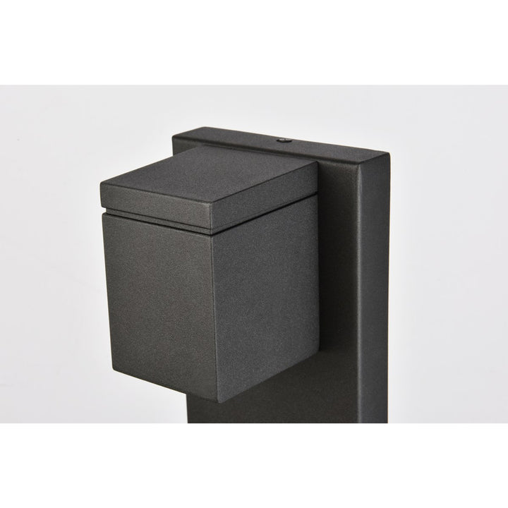 Integrated Led Wall Sconce In Black - View 5 - Joshua Marshal
