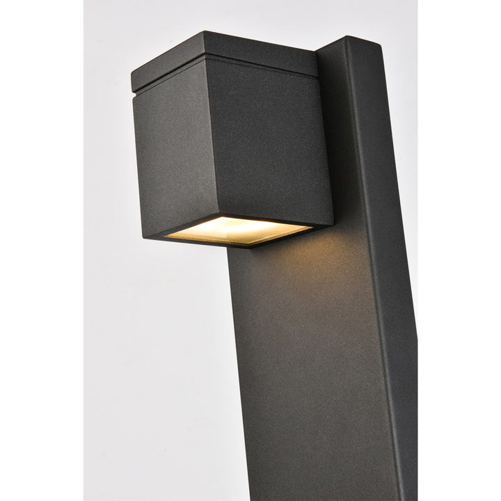 Integrated Led Wall Sconce In Black - View 6 - Joshua Marshal