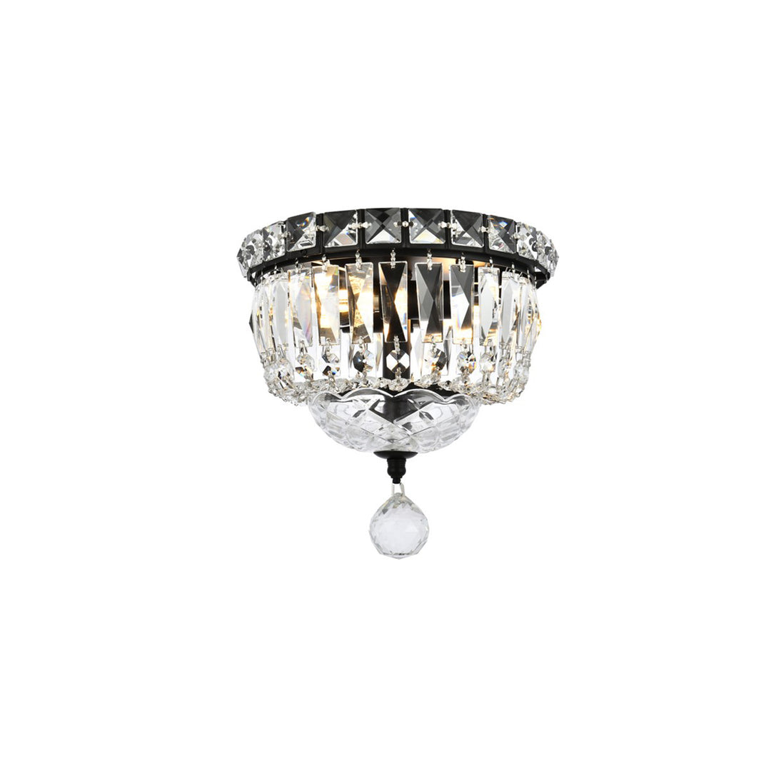 8 Inch Black Flush Mount - View 4 - Joshua Marshal