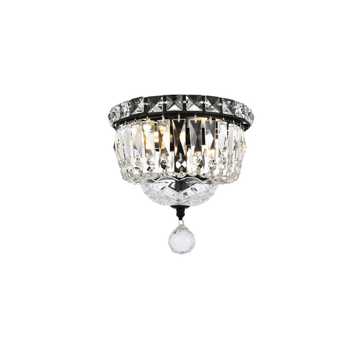 8 Inch Black Flush Mount - View 4 - Joshua Marshal