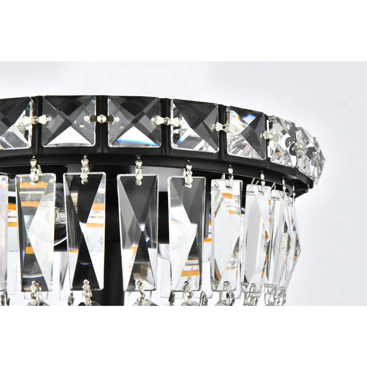 8 Inch Black Flush Mount - View 5 - Joshua Marshal