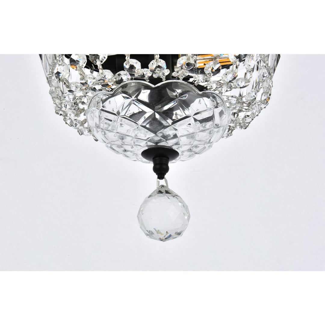 8 Inch Black Flush Mount - View 6 - Joshua Marshal
