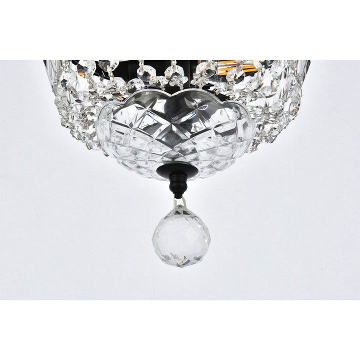 8 Inch Black Flush Mount - View 6 - Joshua Marshal
