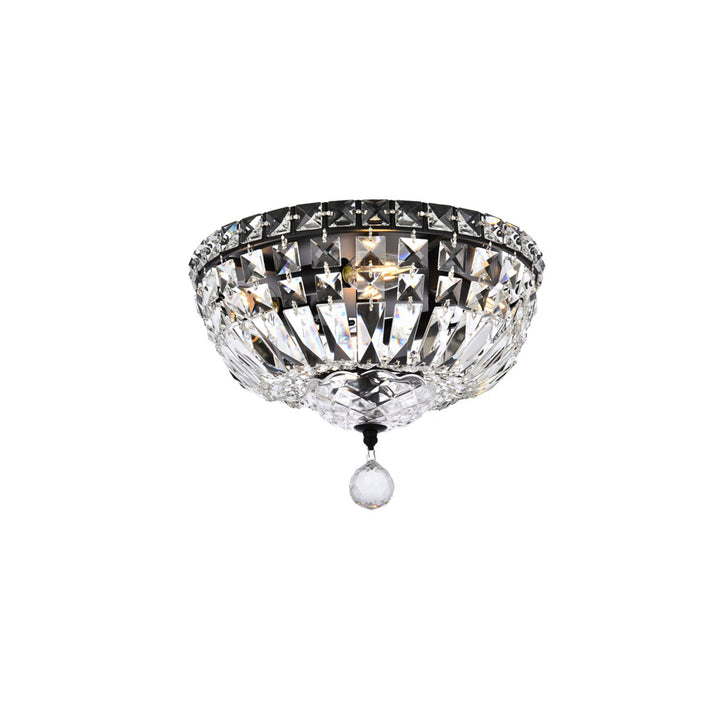 12 Inch Black Flush Mount - View 3 - Joshua Marshal