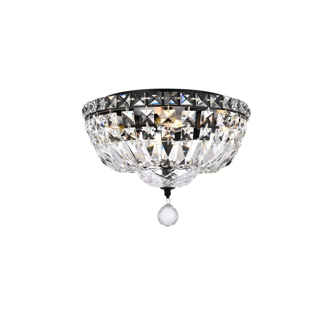 12 Inch Black Flush Mount - View 4 - Joshua Marshal