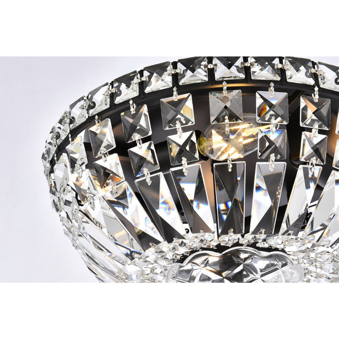 12 Inch Black Flush Mount - View 5 - Joshua Marshal