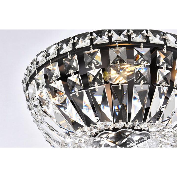 12 Inch Black Flush Mount - View 5 - Joshua Marshal