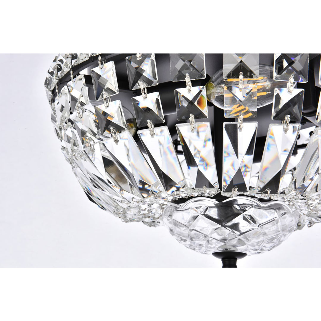 12 Inch Black Flush Mount - View 6 - Joshua Marshal
