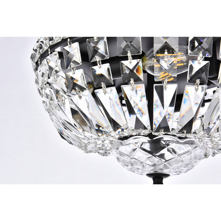 12 Inch Black Flush Mount - View 6 - Joshua Marshal