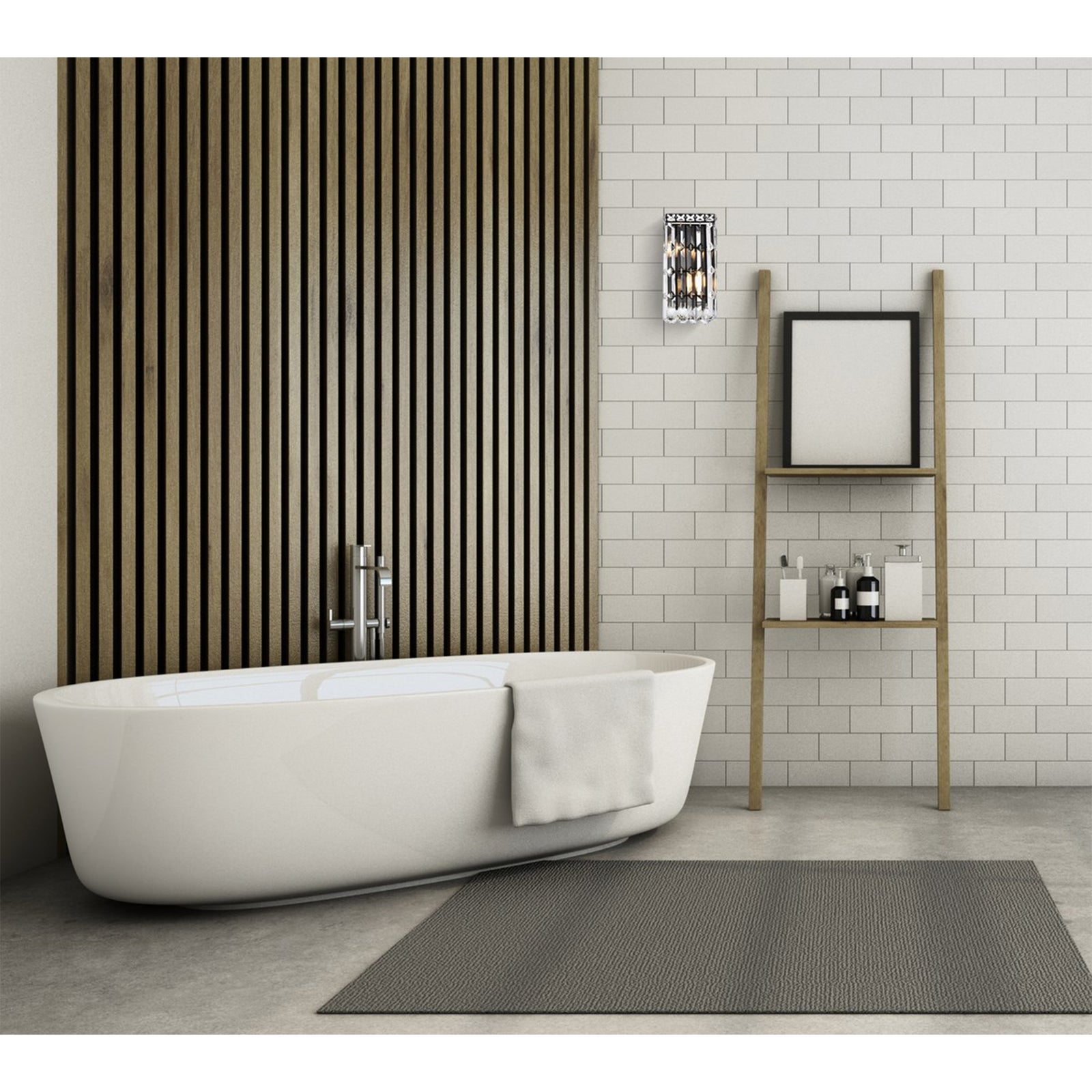 6 Inch Black Wall Sconce - View 2 - Joshua Marshal