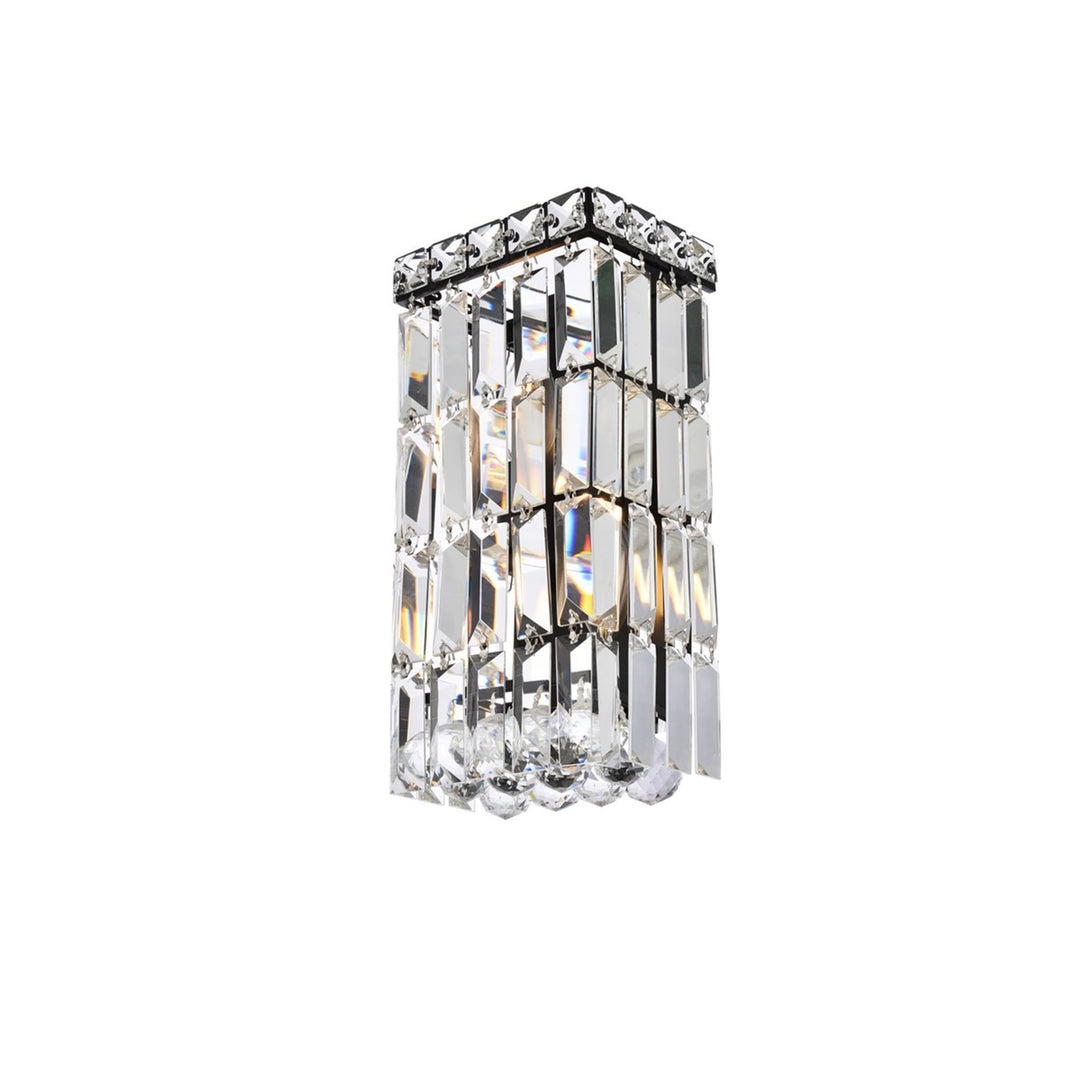 6 Inch Black Wall Sconce - View 3 - Joshua Marshal