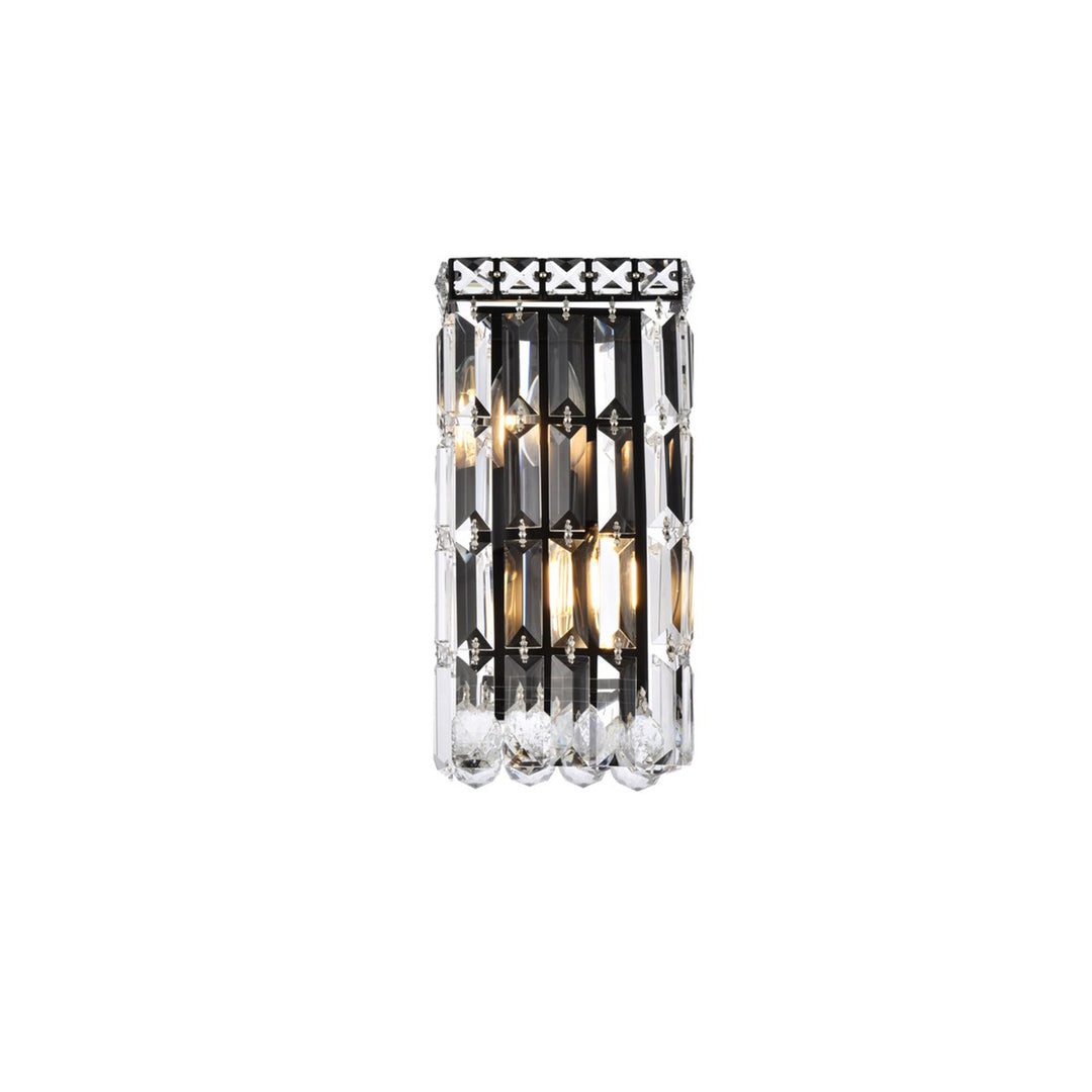 6 Inch Black Wall Sconce - View 4 - Joshua Marshal