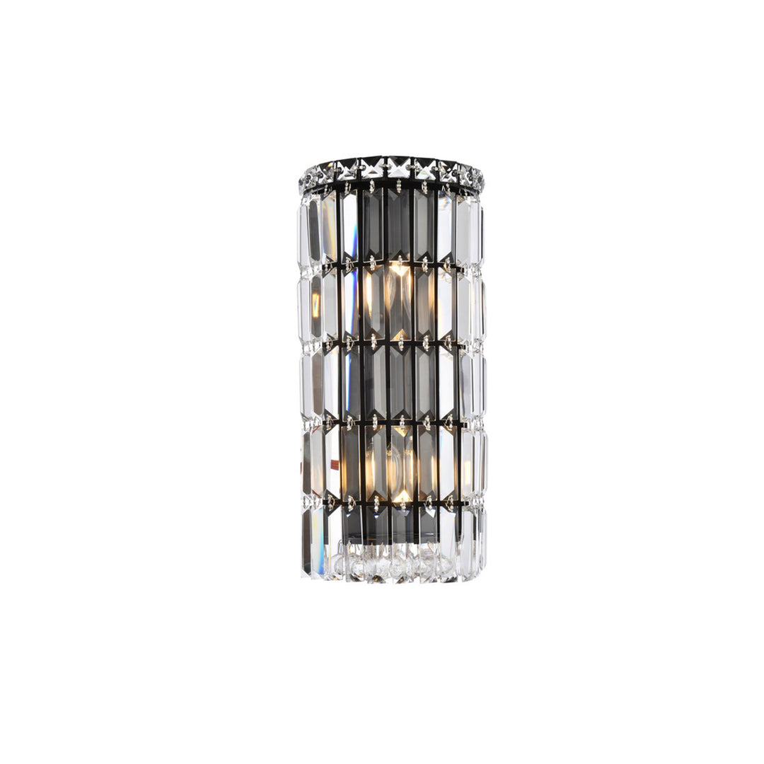 8 Inch Black Wall Sconce - View 3 - Joshua Marshal