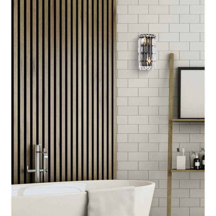 6 Inch Black Wall Sconce - View 2 - Joshua Marshal
