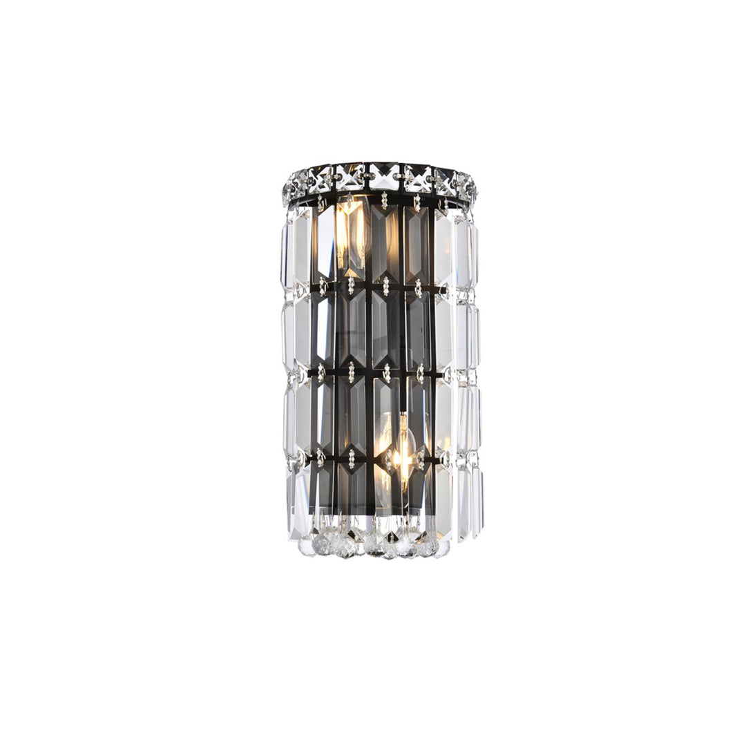 6 Inch Black Wall Sconce - View 3 - Joshua Marshal