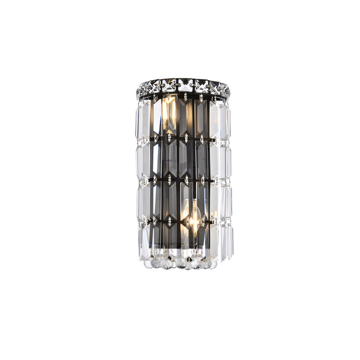 6 Inch Black Wall Sconce - View 3 - Joshua Marshal