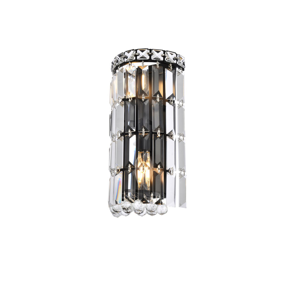 6 Inch Black Wall Sconce - View 4 - Joshua Marshal