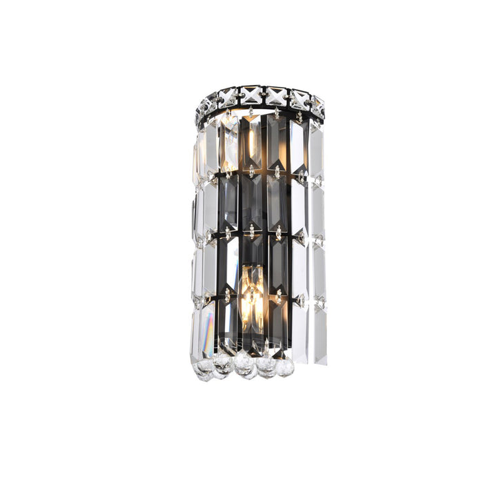 6 Inch Black Wall Sconce - View 4 - Joshua Marshal