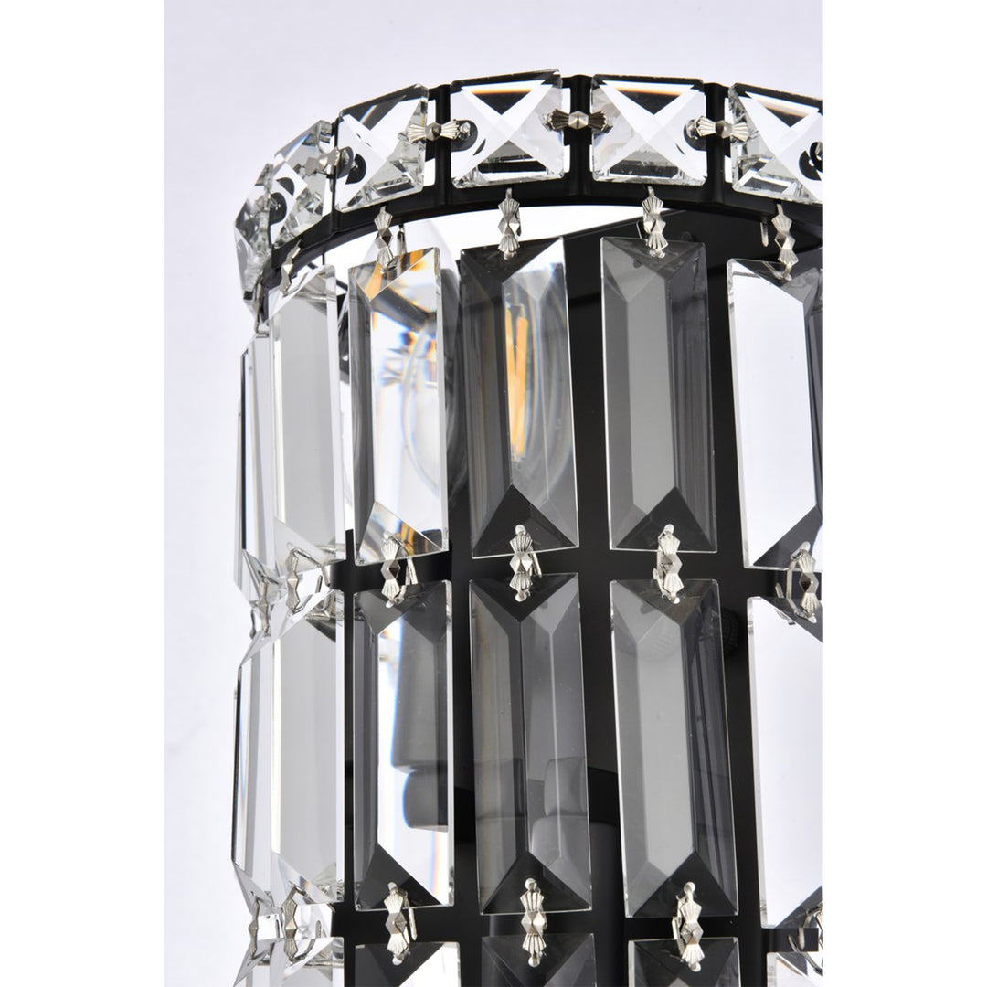 6 Inch Black Wall Sconce - View 5 - Joshua Marshal