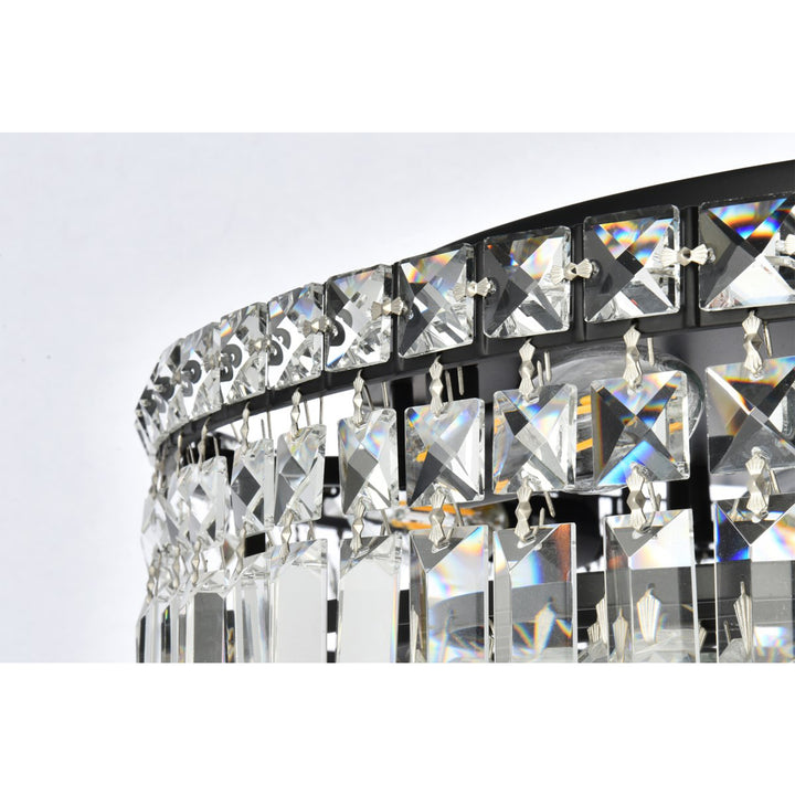 24 Inch Black Flush Mount - View 5 - Joshua Marshal