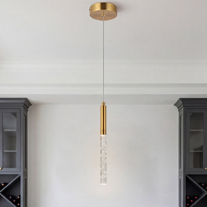 1 Light Gold Pendant Gold Finish - LIGHTING by Joshua Marshal