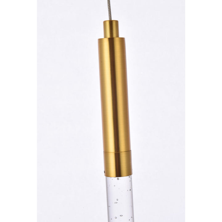 1 Light Gold Pendant - View 6 - Joshua Marshal