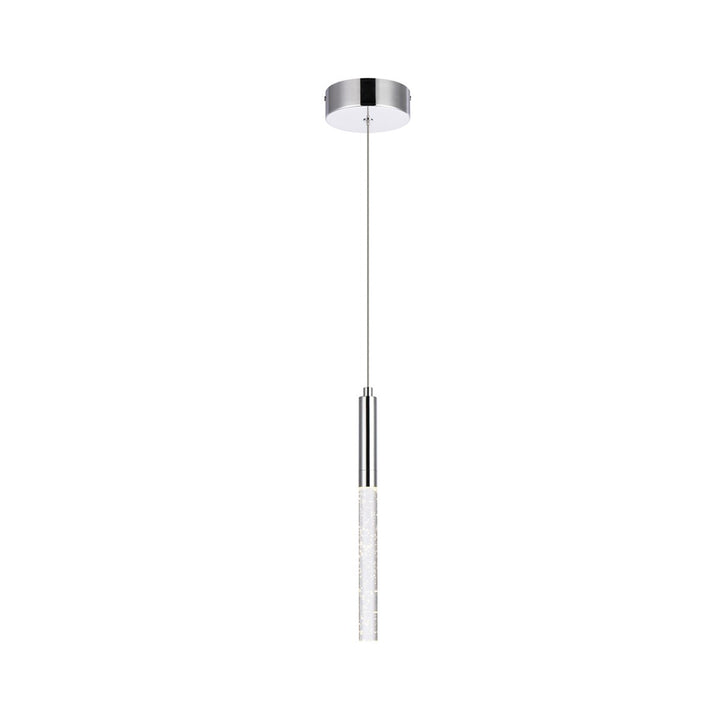 1 Light Chrome Pendant - View 4 - Joshua Marshal