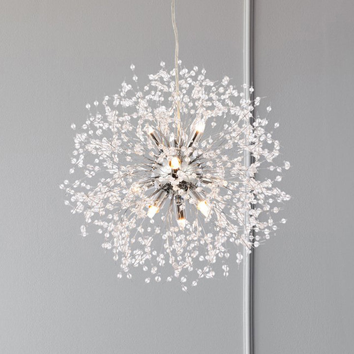9 Lights Chrome Pendant Chrome Finish - LIGHTING by Joshua Marshal