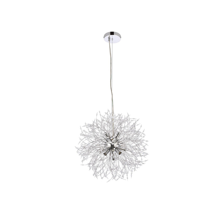 9 Lights Chrome Pendant - View 4 - Joshua Marshal