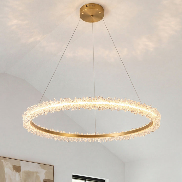 Led 34 Inch Gold Pendant Gold Finish - LIGHTING by Joshua Marshal
