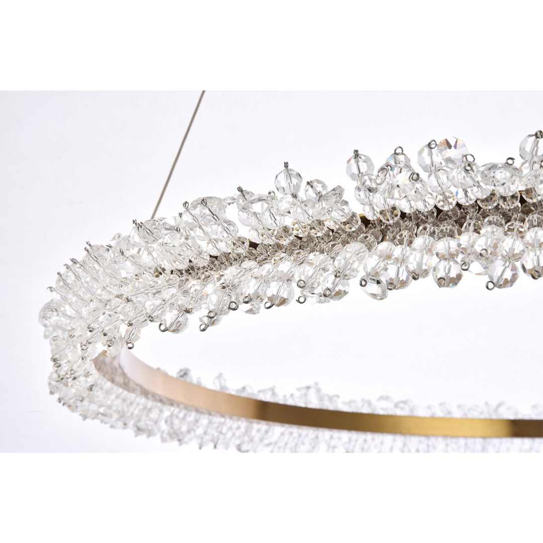 Led 34 Inch Gold Pendant - View 6 - Joshua Marshal