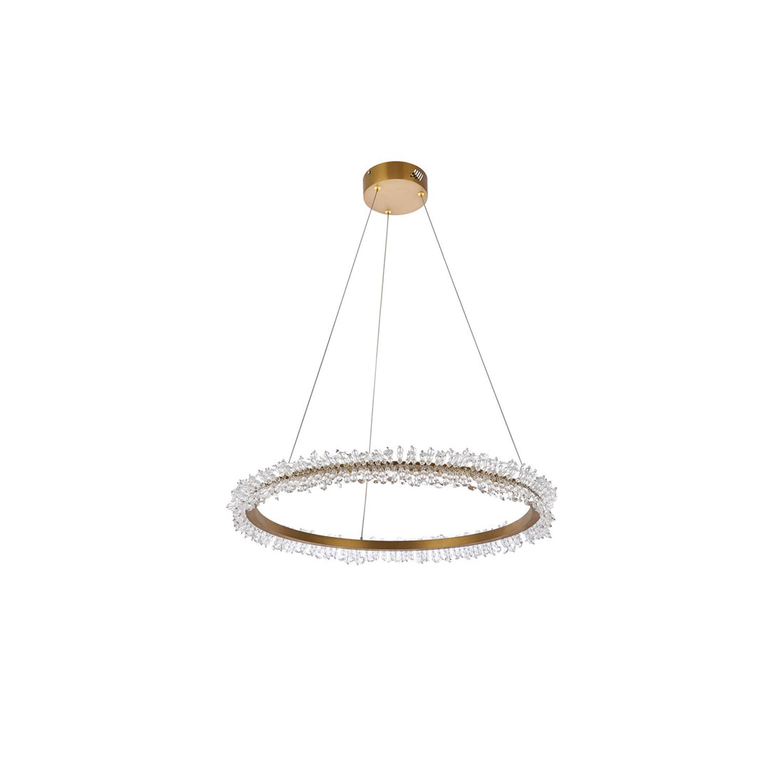 Led 26 Inch Gold Pendant - View 4 - Joshua Marshal