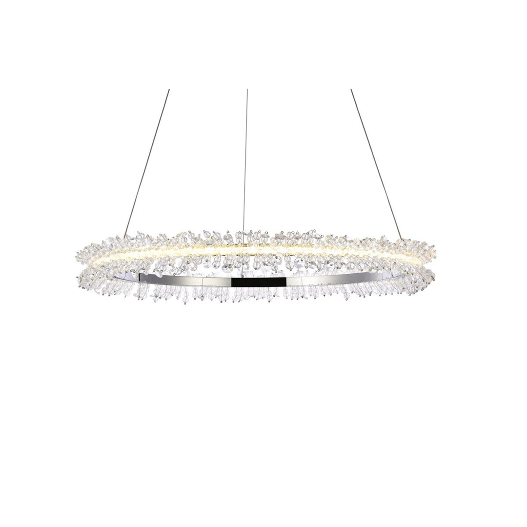 Led 26 Inch Chrome Pendant - View 4 - Joshua Marshal