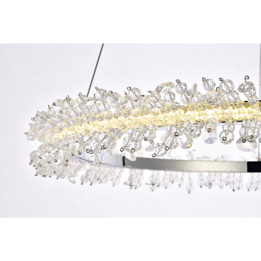 Led 26 Inch Chrome Pendant - View 5 - Joshua Marshal