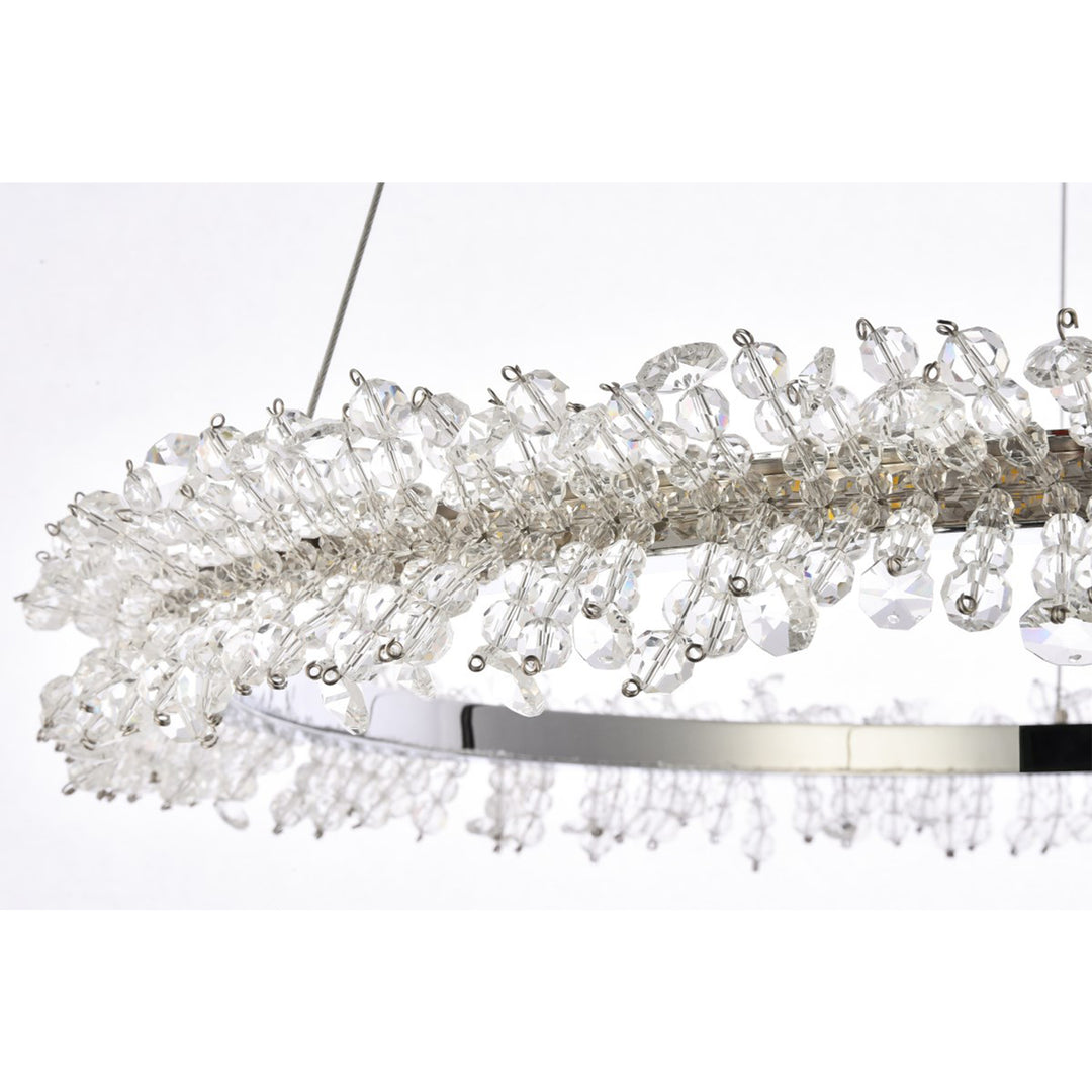 Led 26 Inch Chrome Pendant - View 6 - Joshua Marshal