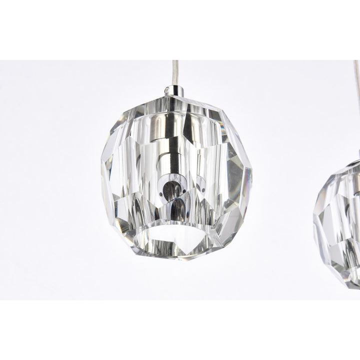 5 Lights Chrome Pendant - View 6 - Joshua Marshal