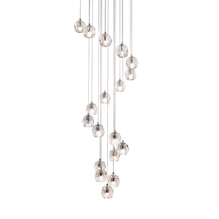 18 Lights Chrome Pendant - View 4 - Joshua Marshal