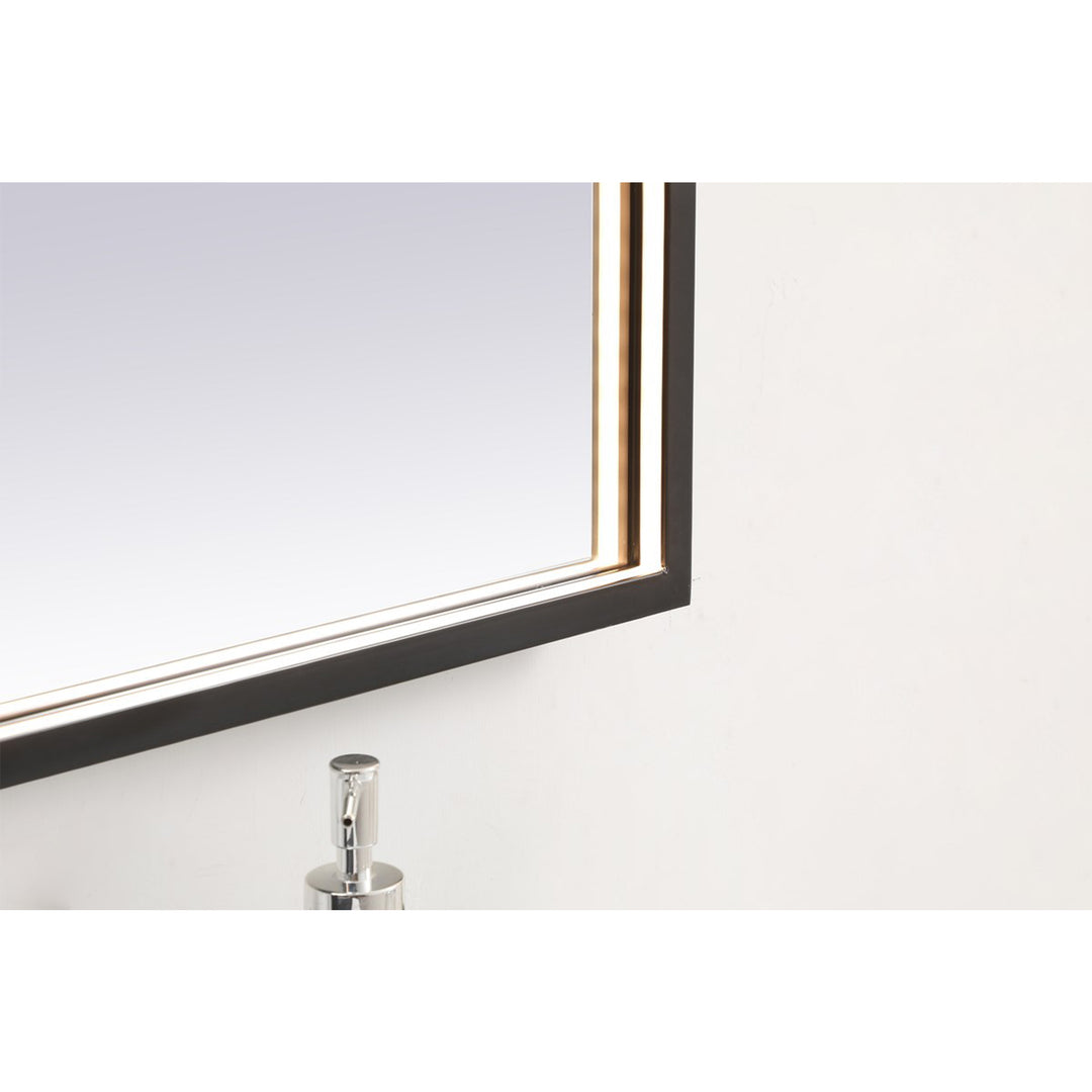 Black Led Mirror - View 5 - Joshua Marshal