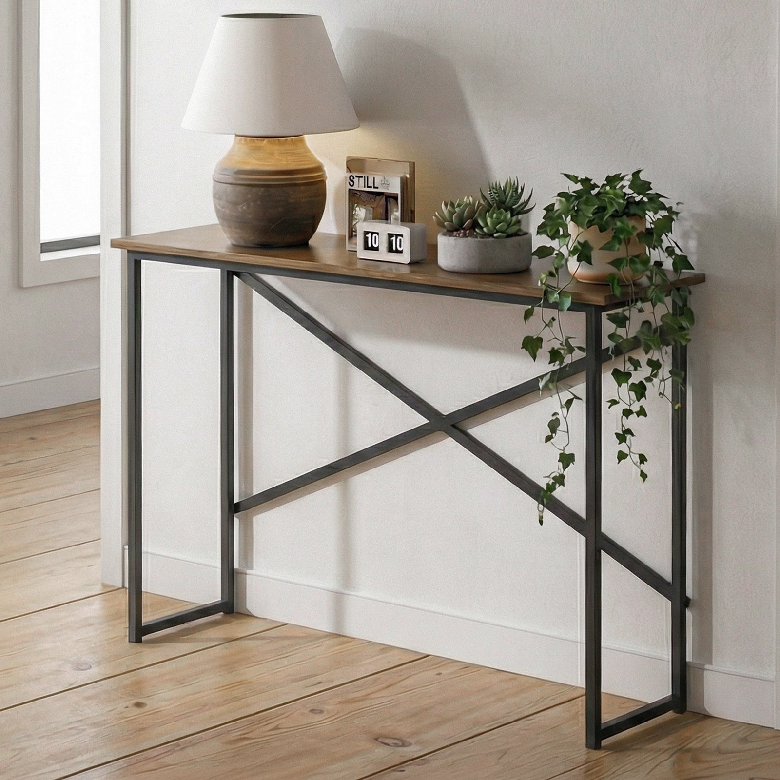 41 Inch Console Table In Natural Driftwood Natural Driftwood Finish - FURNITURE by Joshua Marshal
