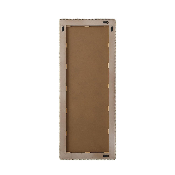 Rectangle Cornhusk Mirror 24X60 In Linen White - View 6 - Joshua Marshal